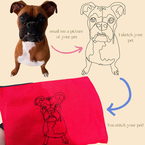 Pet Embroidery Pattern - Digital Download