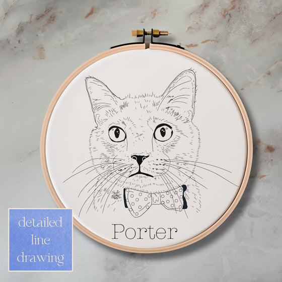 Pet Embroidery Pattern - Digital Download