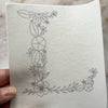 Whimsical Floral Letter Stick and Stitch