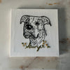 5"x5" Mini Embroidered Pet Canvas