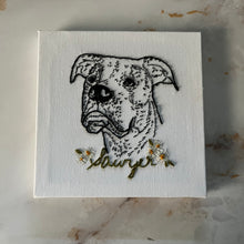  5"x5" Mini Embroidered Pet Canvas