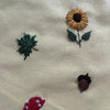 Hand Embroidered Fall Themed Zipper Pouch