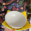 Reversable Rainbow Raccoon Bowl Cozy with Yellow Interior